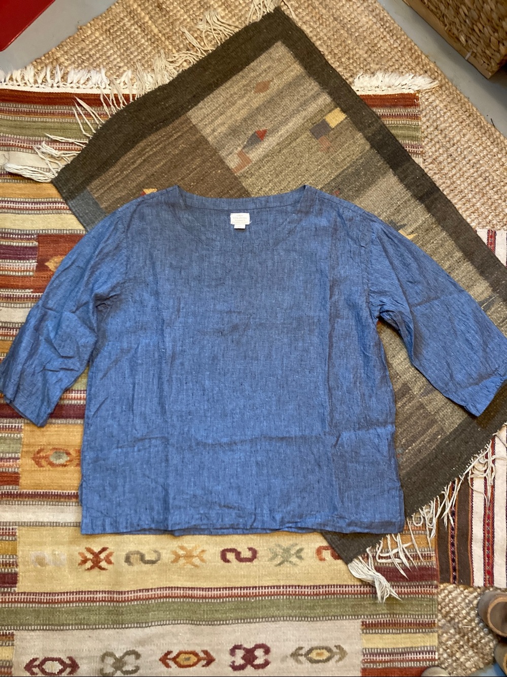 Vikolino 100% European Linen Tunic Top